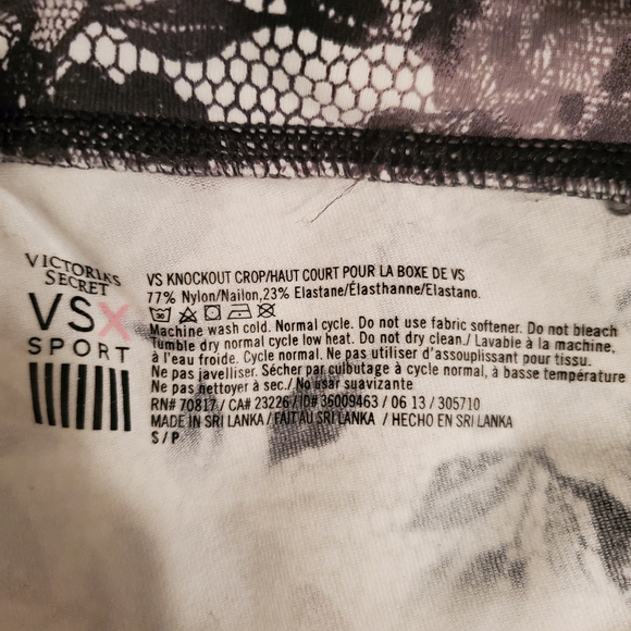 Victoria's Secret VSX Sport | Floral Knockout Crop Leggings - Picture 3 of 5